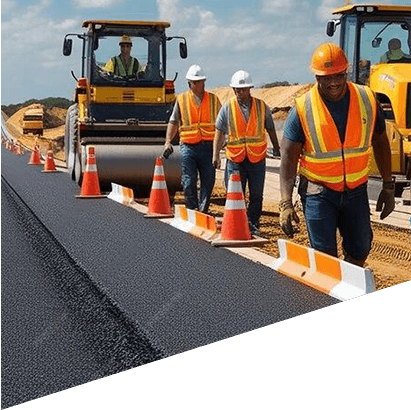 Residential paved driveway surface