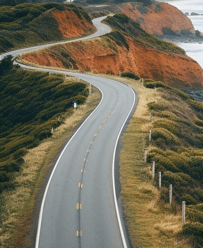 Roadway pavement surface on an active construction corridor