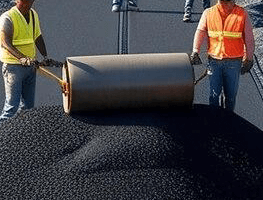 Localized asphalt pavement repair on an existing paved surface